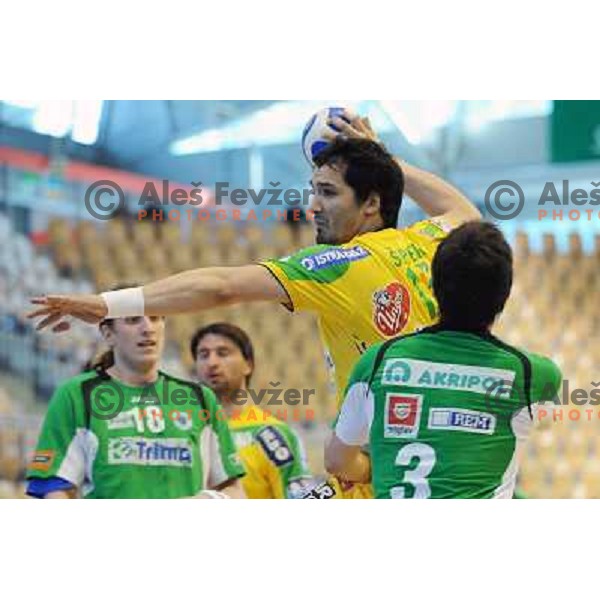 David Spiler at the 3rd place Matoc of the slovenian handball cup for men 2008 Celje Pivovarna Lasko - Trimo Trebnje at Zlatorog hall, Celje 