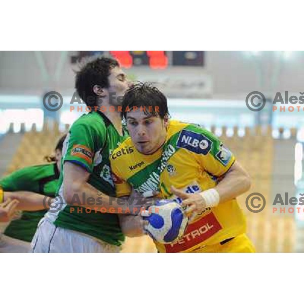 Mirsad Terzic at the 3rd place Matoc of the slovenian handball cup for men 2008 Celje Pivovarna Lasko - Trimo Trebnje at Zlatorog hall, Celje 