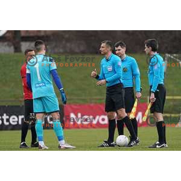 Referee Slavko Vincic during Prva Liga Telekom Slovenije 2020-2021 football match between Bravo and Tabor Sezana in Ljubljana on February 6, 2021