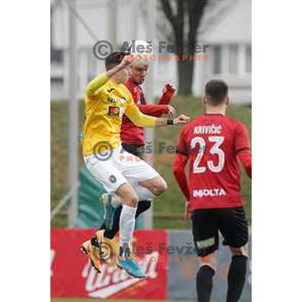 Milan Tucic in action during Prva Liga Telekom Slovenije 2020-2021 football match between Bravo and Tabor Sezana in Ljubljana on February 6, 2021