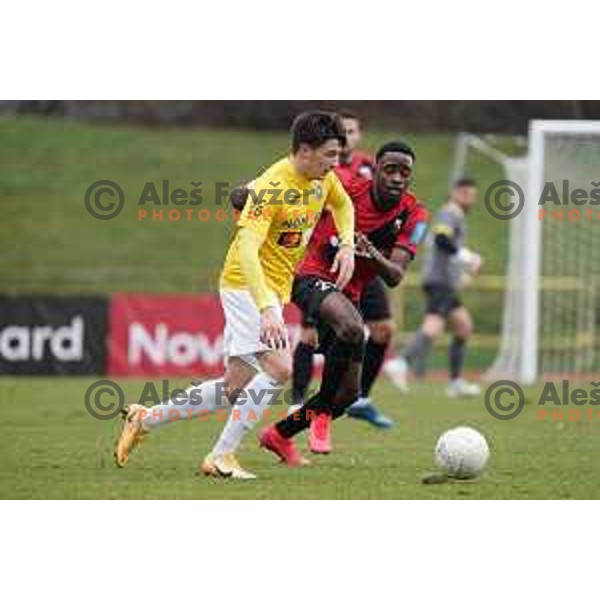Martin Kramaric in action during Prva Liga Telekom Slovenije 2020-2021 football match between Bravo and Tabor Sezana in Ljubljana on February 6, 2021