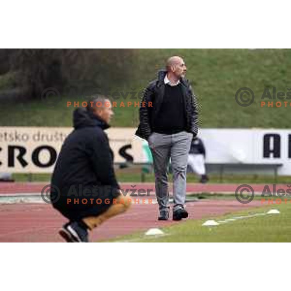 Igor Bozic, head coach of Tabor Sezana during Prva Liga Telekom Slovenije 2020-2021 football match between Bravo and Tabor Sezana in Ljubljana on February 6, 2021