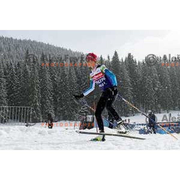of Slovenia during practice session before IBU World Biathlon Championships at Pokljuka, Slovenia on February 9, 2021