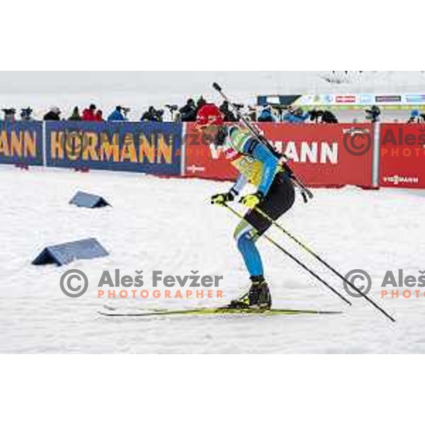 of Slovenia during practice session before IBU World Biathlon Championships at Pokljuka, Slovenia on February 9, 2021