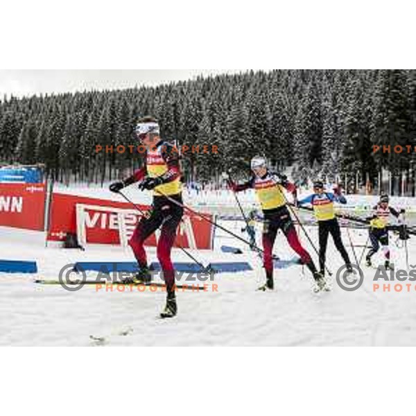 Johannes Thingnes Boe of Norway during practice session before IBU World Biathlon Championships at Pokljuka, Slovenia on February 9, 2021