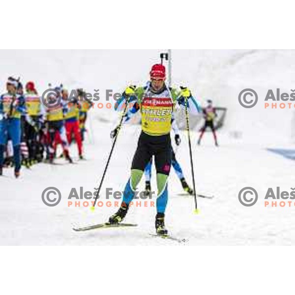 of Slovenia during practice session before IBU World Biathlon Championships at Pokljuka, Slovenia on February 9, 2021