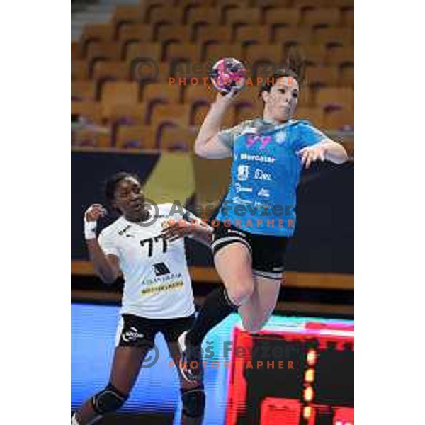 Maja Svetik in action during EHF Champions League Women 2020-2021 handball match between Krim Mercator (SLO) and Rostov Don (RUS) in Ljubljana, Slovenia on February 6, 2021
