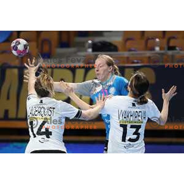 Harma van Kreij in action during EHF Champions League Women 2020-2021 handball match between Krim Mercator (SLO) and Rostov Don (RUS) in Ljubljana, Slovenia on February 6, 2021