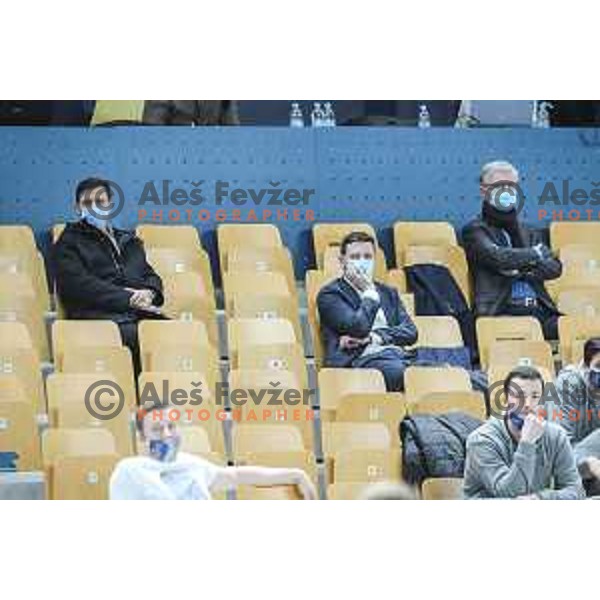 in action during EHF Champions League handball match between Celje Pivovarna Lasko and Zagreb in Zlatorog Arena, Celje, Slovenia on February 9, 2021