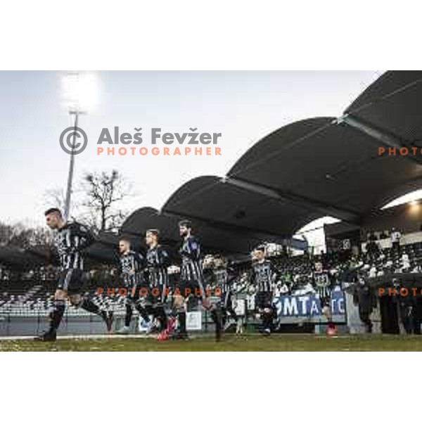 in action during Prva liga Telekom Slovenije football match between Mura and Tabor in Fazanerija, Murska Sobota, Slovenia on February 11, 2021