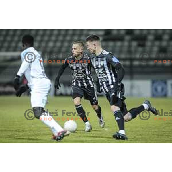 Tomi Horvat in action during Prva liga Telekom Slovenije football match between Mura and Tabor in Fazanerija, Murska Sobota, Slovenia on February 11, 2021
