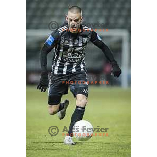 Tomi Horvat in action during Prva liga Telekom Slovenije football match between Mura and Tabor in Fazanerija, Murska Sobota, Slovenia on February 11, 2021