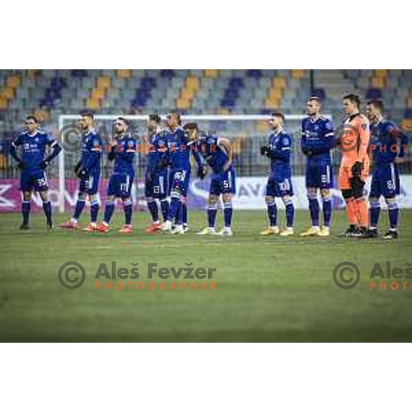 in action during Prva liga Telekom Slovenije football match between Maribor and Bravo in Ljudski vrt, Maribor, Slovenia on February 13, 2021