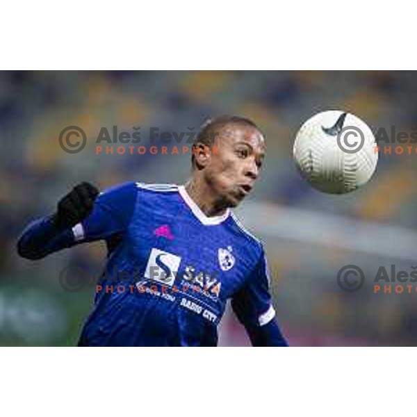 Felipe Dos Santos in action during Prva liga Telekom Slovenije football match between Maribor and Bravo in Ljudski vrt, Maribor, Slovenia on February 13, 2021