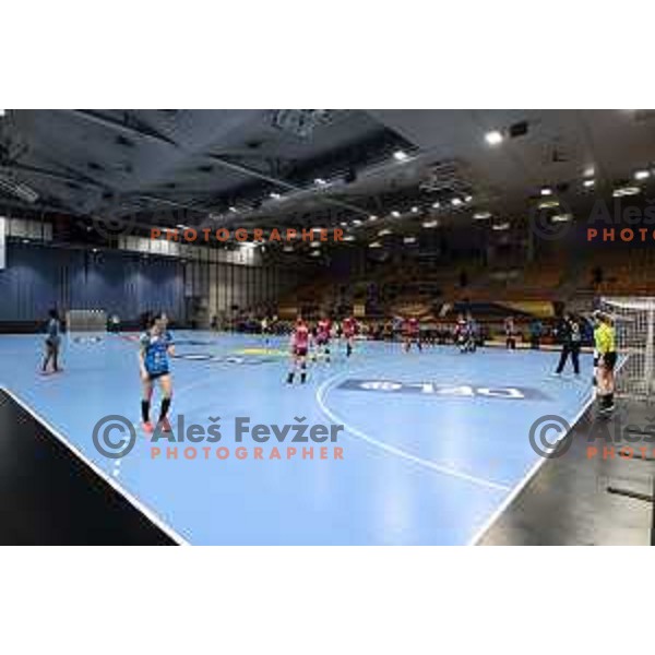 in action during EHF Champions League Women 2020-2021 handball match between Krim Mercator (SLO) and Vipers Kristiansand (NOR) in Ljubljana, Slovenia on February 13, 2021