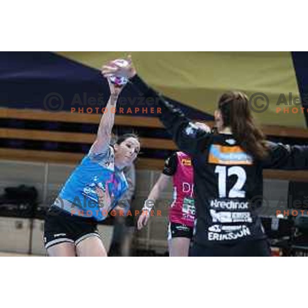 Maja Svetik in action during EHF Champions League Women 2020-2021 handball match between Krim Mercator (SLO) and Vipers Kristiansand (NOR) in Ljubljana, Slovenia on February 13, 2021
