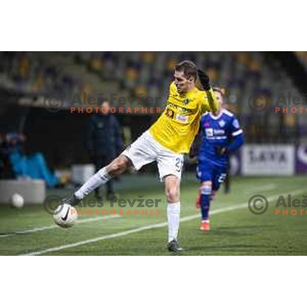 Luka Zinko in action during Prva liga Telekom Slovenije football match between Maribor and Bravo in Ljudski vrt, Maribor, Slovenia on February 13, 2021