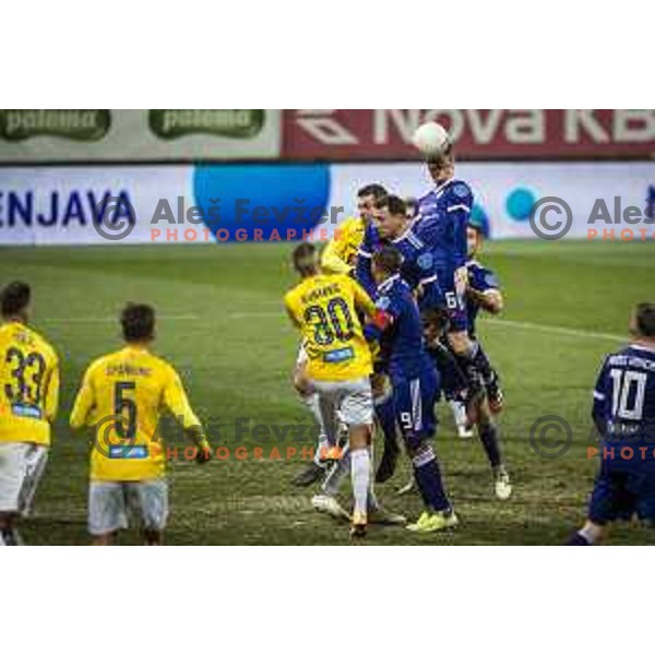 Aleks Pihler in action during Prva liga Telekom Slovenije football match between Maribor and Bravo in Ljudski vrt, Maribor, Slovenia on February 13, 2021