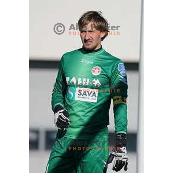 Luka Janzekovic in action during Prva Liga Telekom Slovenije 2020-2021 football match between Tabor and Aluminij in Sezana on February 14, 2021