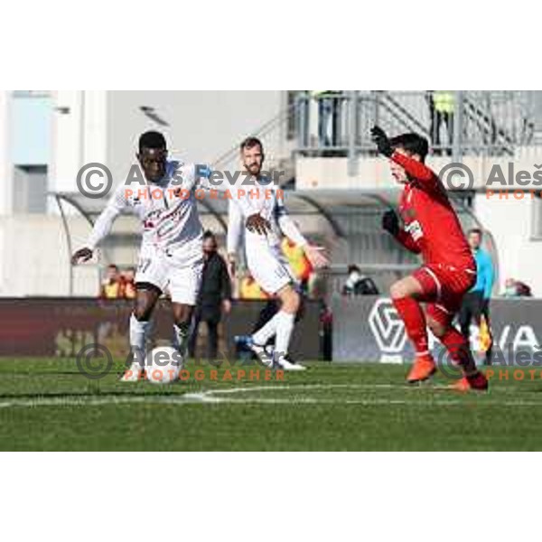 Aldair Balde in action during Prva Liga Telekom Slovenije 2020-2021 football match between Tabor and Aluminij in Sezana on February 14, 2021