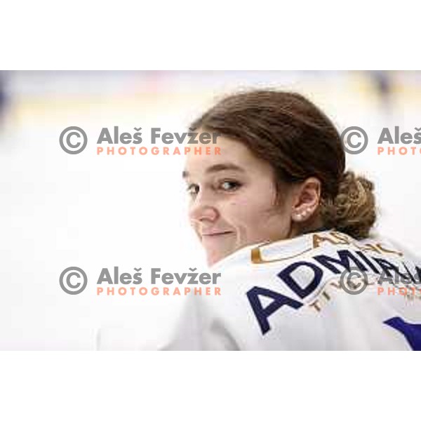 Pia Dukaric during Slovenian National ice-hockey Championships match between Slavija and Bled in Ljubljana on February 13, 2021