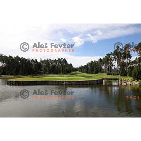Penati Legend golf course 18 holes, designed by Jack Nicklaus in Sajdikove Humence, Slovakia, photographed on August 27, 2020