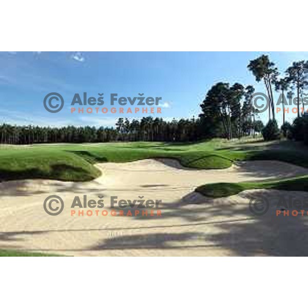 Penati Legend golf course 18 holes, designed by Jack Nicklaus in Sajdikove Humence, Slovakia, photographed on August 27, 2020