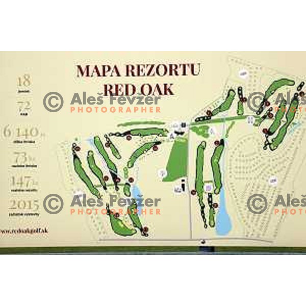 Red Oak golf course 18 holes, Nitra, Slovakia, photographed on August 29, 2020