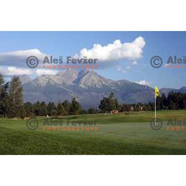 Black Stork golf course 18 holes in Velka Lomnica under Tatre mountains in Slovakia, photographed on August 30, 2020