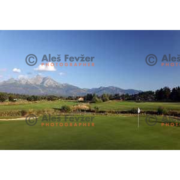 Black Stork golf course 18 holes in Velka Lomnica under Tatre mountains in Slovakia, photographed on August 30, 2020