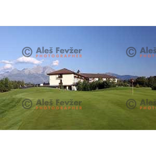 Black Stork golf course 18 holes in Velka Lomnica under Tatre mountains in Slovakia, photographed on August 30, 2020