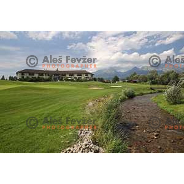 Black Stork golf course 18 holes in Velka Lomnica under Tatre mountains in Slovakia, photographed on August 30, 2020