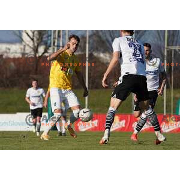 Mustafa Nukic in action during Prva Liga Telekom Slovenije 2020-2021 football match between Bravo and Koper in Ljubljana on February 20, 2021