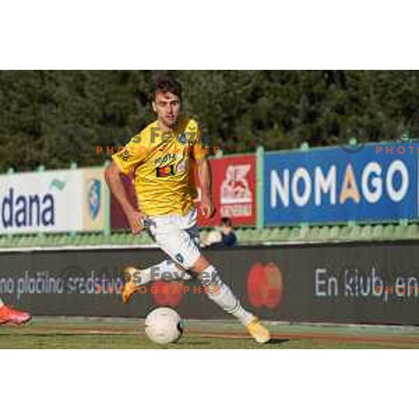 Mustafa Nukic in action during Prva Liga Telekom Slovenije 2020-2021 football match between Bravo and Koper in Ljubljana on February 20, 2021