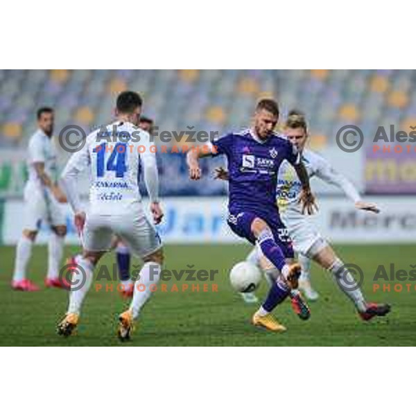 Jan Mlakar in action during Prva Liga Telekom Slovenije 2020-2021 football match between Maribor and Celje in Maribor on February 20, 2021