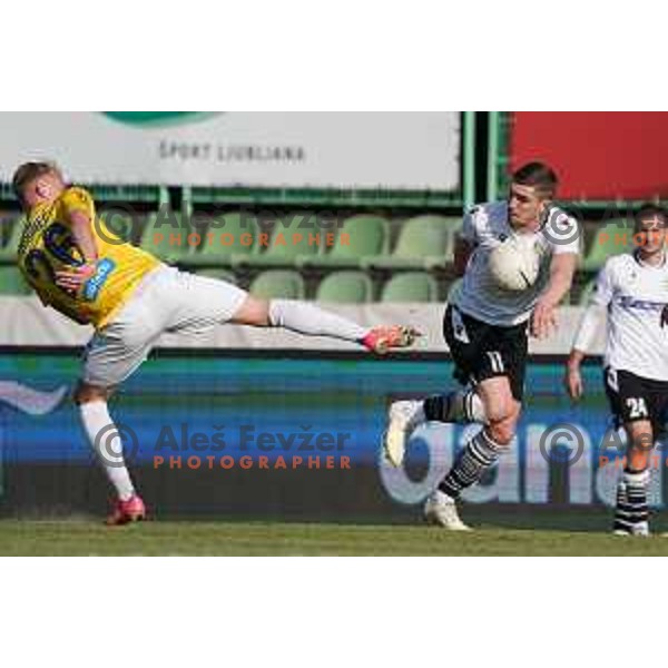 in action during Prva Liga Telekom Slovenije 2020-2021 football match between Bravo and Koper in Ljubljana on February 20, 2021