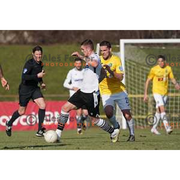 in action during Prva Liga Telekom Slovenije 2020-2021 football match between Bravo and Koper in Ljubljana on February 20, 2021