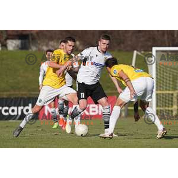 in action during Prva Liga Telekom Slovenije 2020-2021 football match between Bravo and Koper in Ljubljana on February 20, 2021