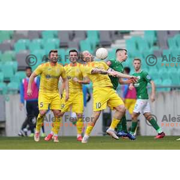 Senijad Ibricic in action during Prva Liga Telekom Slovenië 2020-2021 football match between Olimpija and Domzale in SRC Stozice, Ljubljana, Slovenia on February 24,2021