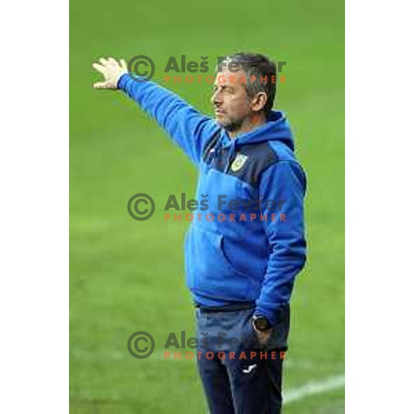 Dejan Djuranovic in action during Prva Liga Telekom Slovenië 2020-2021 football match between Olimpija and Domzale in SRC Stozice, Ljubljana, Slovenia on February 24,2021