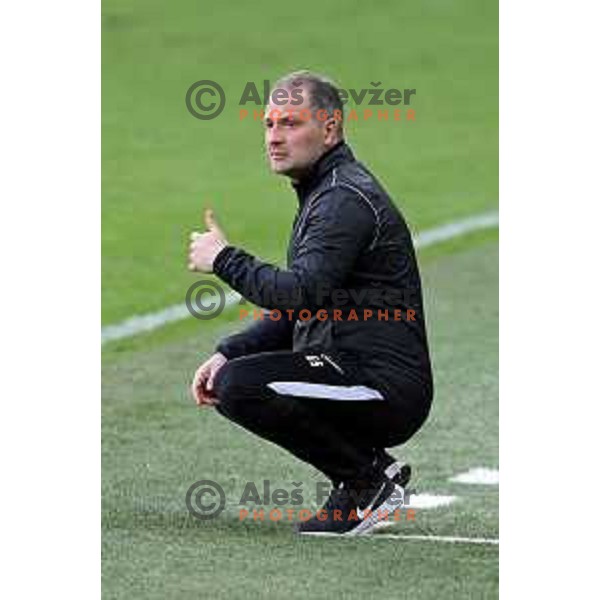 Goran Stankovic in action during Prva Liga Telekom Slovenië 2020-2021 football match between Olimpija and Domzale in SRC Stozice, Ljubljana, Slovenia on February 24,2021