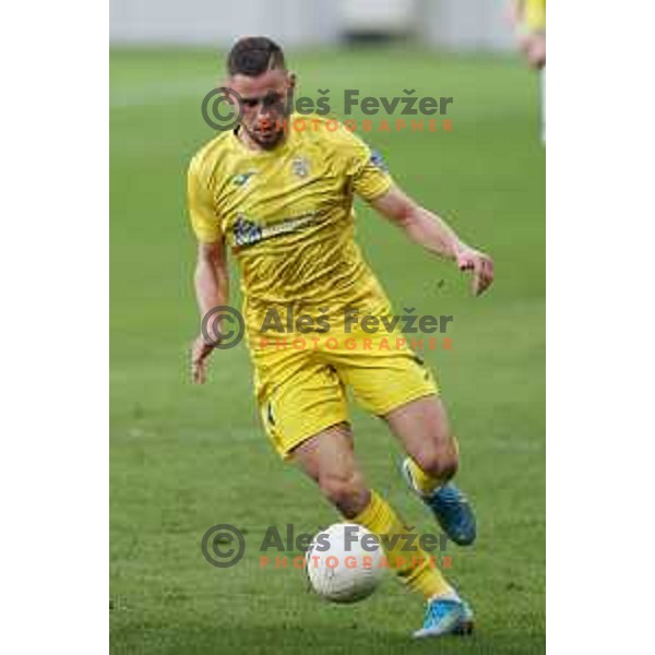 Dario Kolobaric in action during Prva Liga Telekom Slovenië 2020-2021 football match between Olimpija and Domzale in SRC Stozice, Ljubljana, Slovenia on February 24,2021