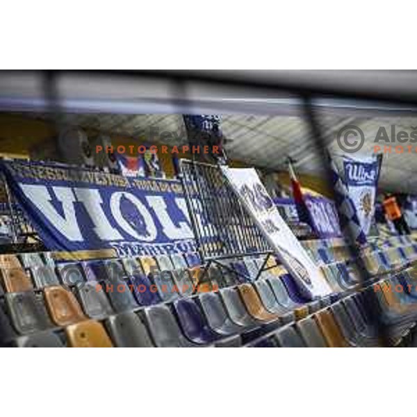 in action during Prva liga Telekom Slovenije football match between Maribor and Olimpija in Ljudski vrt, Maribor, Slovenia on February 27, 2021