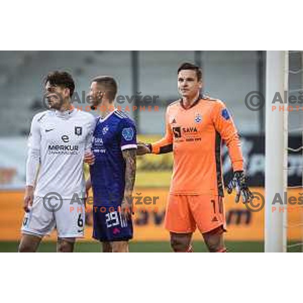 Azbe Jug in action during Prva liga Telekom Slovenije football match between Maribor and Olimpija in Ljudski vrt, Maribor, Slovenia on February 27, 2021