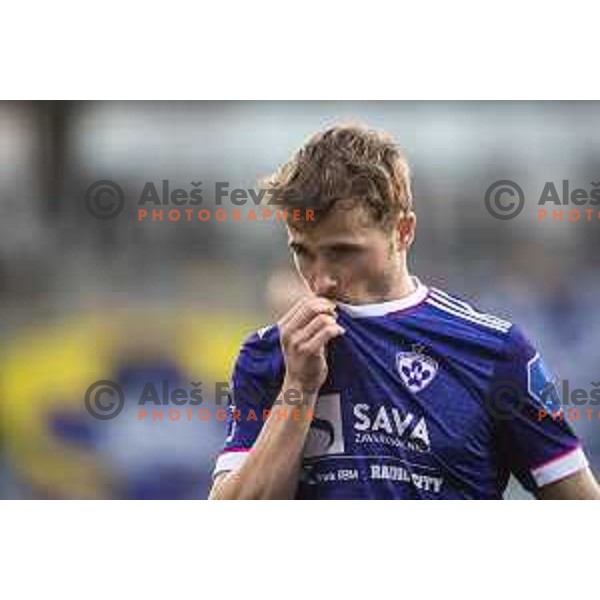 Jan Repas in action during Prva liga Telekom Slovenije football match between Maribor and Olimpija in Ljudski vrt, Maribor, Slovenia on February 27, 2021