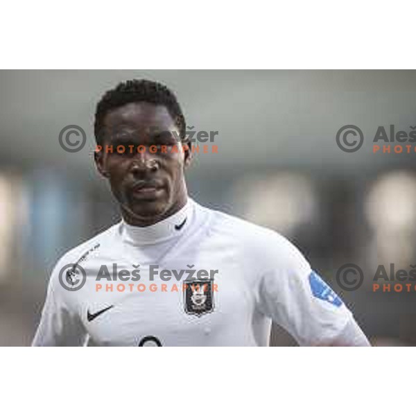 Eric Boakye in action during Prva liga Telekom Slovenije football match between Maribor and Olimpija in Ljudski vrt, Maribor, Slovenia on February 27, 2021