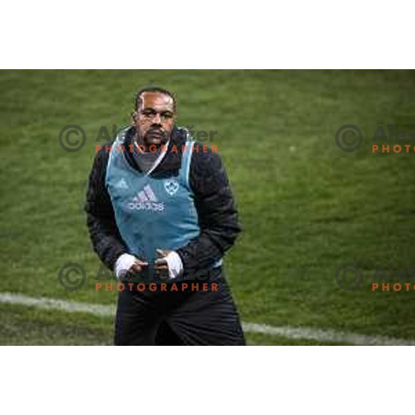 Marcos Tavares in action during Prva liga Telekom Slovenije football match between Maribor and Olimpija in Ljudski vrt, Maribor, Slovenia on February 27, 2021