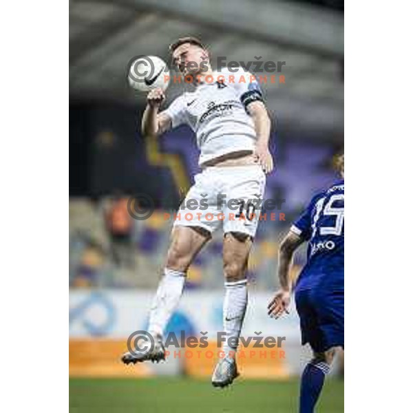 Timi Max Elsnik in action during Prva liga Telekom Slovenije football match between Maribor and Olimpija in Ljudski vrt, Maribor, Slovenia on February 27, 2021