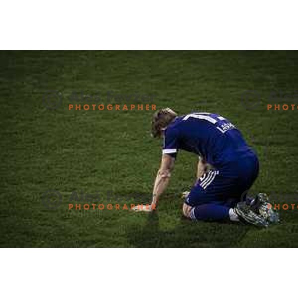 Jan Repas in action during Prva liga Telekom Slovenije football match between Maribor and Olimpija in Ljudski vrt, Maribor, Slovenia on February 27, 2021