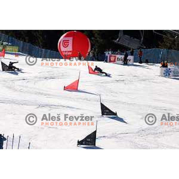 Tim Mastnak (SLO) at Snowboard World Championships at Rogla Ski resort, Slovenia on March 1, 2021